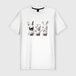 Мужская slim-футболка Rayman Raving Rabbids - characters