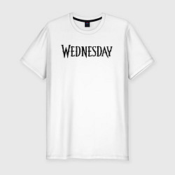 Мужская slim-футболка Logo black Wednesday