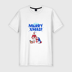 Мужская slim-футболка Mission merry xmas