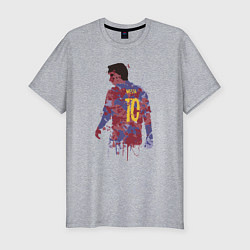Мужская slim-футболка Color Messi