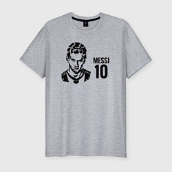 Мужская slim-футболка Messi 10