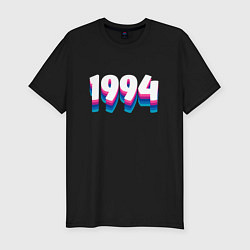 Футболка slim-fit Made in 1994 vintage art, цвет: черный