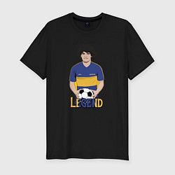 Мужская slim-футболка Марадона легенда