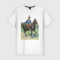 Мужская slim-футболка Генерал 13-го гусарского Нарвского полка