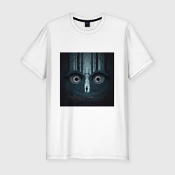 Футболка slim-fit Something is watching you, цвет: белый