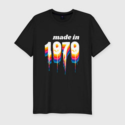 Мужская slim-футболка Made in 1979 liquid art