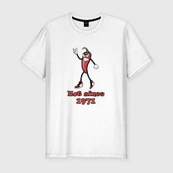Мужская slim-футболка Hot since 1971