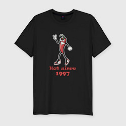 Мужская slim-футболка Hot since 1997