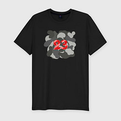 Футболка slim-fit Хаки 23, цвет: черный