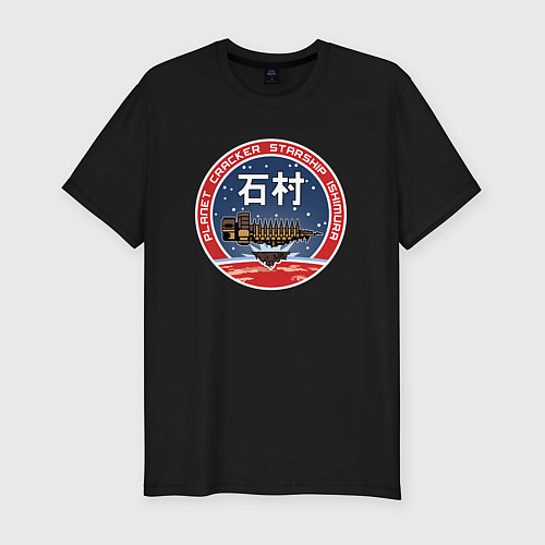Мужская slim-футболка Мертвый космос Ишимура Ори / Черный – фото 1