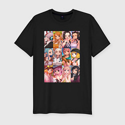Мужская slim-футболка Лучшие девочки One Piece