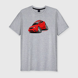 Футболка slim-fit Злой Форд Мондео, цвет: меланж