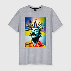 Мужская slim-футболка Salvador Dali: Portrait