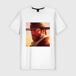 Мужская slim-футболка Red Dead Redemption in Alex Ross Style