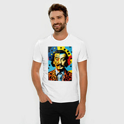 Футболка slim-fit Salvador Dali : Pop Art, цвет: белый — фото 2