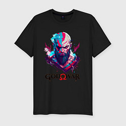 Мужская slim-футболка God of War, Kratos