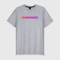 Мужская slim-футболка Mamamoo gradient logo