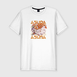 Мужская slim-футболка Асуна Юки в сражении