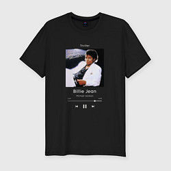 Футболка slim-fit Майкл Джексон Billie Jean, цвет: черный