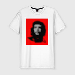 Мужская slim-футболка Че Гевара расплывчатая иллюзия