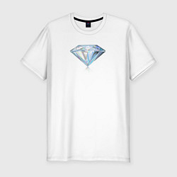 Футболка slim-fit Бриллиант Diamond, цвет: белый