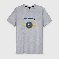 Мужская slim-футболка Военно воздушные силы княжества Люксембург