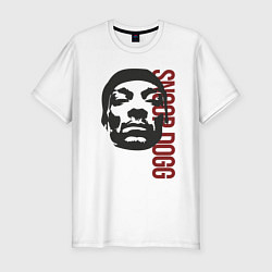 Мужская slim-футболка Репер Snoop Dogg