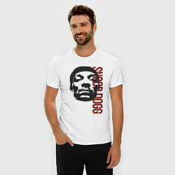 Футболка slim-fit Репер Snoop Dogg, цвет: белый — фото 2