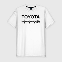 Мужская slim-футболка Любимая Тойота