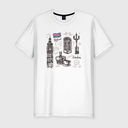 Мужская slim-футболка London city