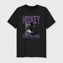Мужская slim-футболка Hockey жизнь на льду