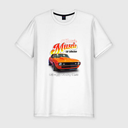Мужская slim-футболка Маслкар Chevrolet Camaro SS 1968 года