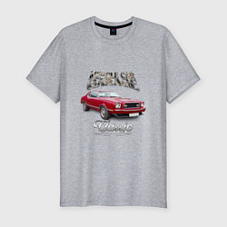 Футболка slim-fit Маслкар Ford Mustang, цвет: меланж