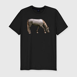 Мужская slim-футболка Креольская лошадь