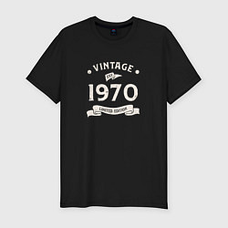Мужская slim-футболка Винтаж 1970 Ограниченный выпуск