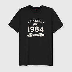 Футболка slim-fit Винтаж 1984, ограниченный выпуск, цвет: черный