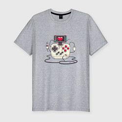 Мужская slim-футболка Gamer joystick