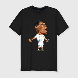 Футболка slim-fit Ronaldo scream, цвет: черный