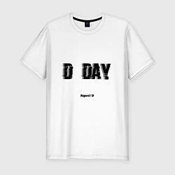 Футболка slim-fit D DAY Agust D, цвет: белый