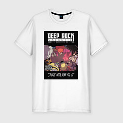 Футболка slim-fit Deep Rock Galactic team, цвет: белый