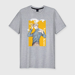 Мужская slim-футболка Магическая битва Нанами Кенто