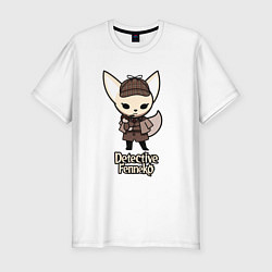 Футболка slim-fit Detective Fenneko, цвет: белый