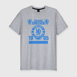 Футболка slim-fit FC Chelsea London, цвет: меланж