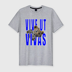 Мужская slim-футболка Vive ut vivas