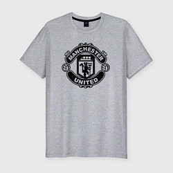 Мужская slim-футболка Manchester United black