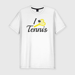 Футболка slim-fit Love tennis, цвет: белый
