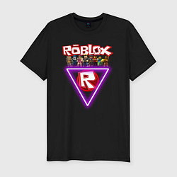 Мужская slim-футболка Roblox, роблокс