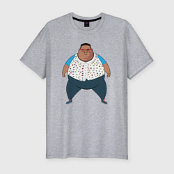 Футболка slim-fit Fat Westbrook, цвет: меланж