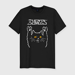 Футболка slim-fit Eagles rock cat, цвет: черный