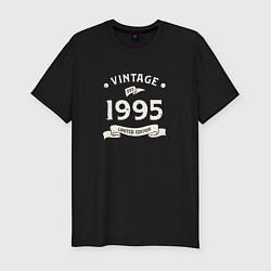 Мужская slim-футболка Винтаж 1995, ограниченный выпуск